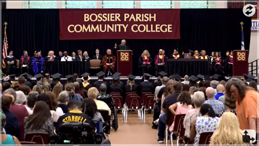 BRF President and CEO John F. George Jr., M.D. delivers BPCC commencement address