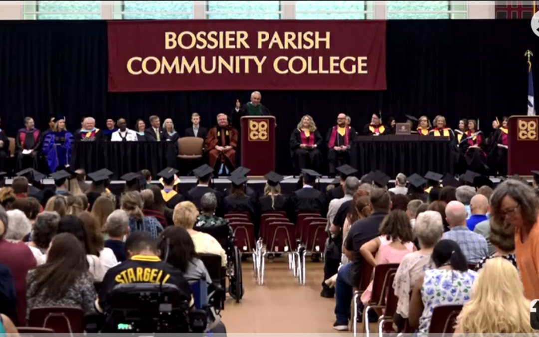 BRF President and CEO John F. George Jr., M.D. delivers BPCC commencement address