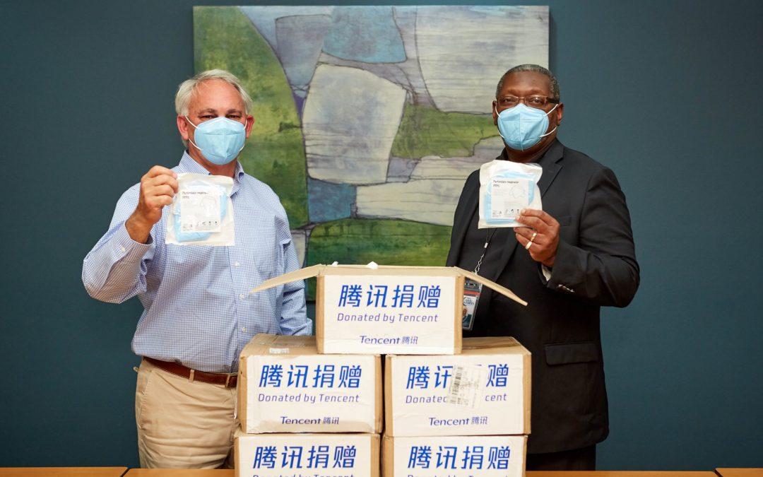 BRF receives donation from Tencent of 20,000 KN95 respirator masks