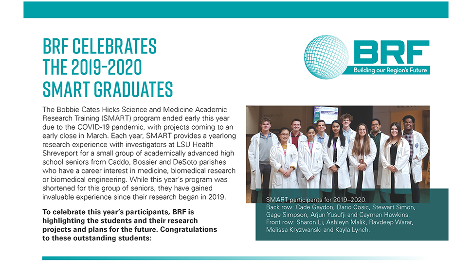 BRF celebrates the 2019-2020 SMART graduates