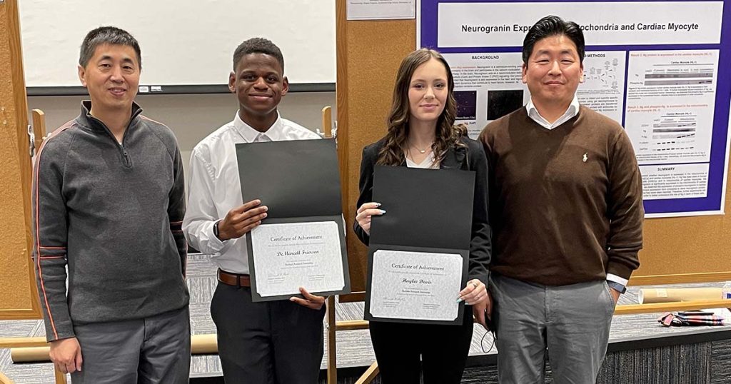 BRF STEM education program participants receiving recognition for their achievements