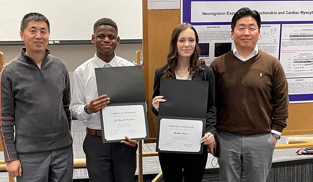 BRF STEM education program participants receiving recognition for their achievements